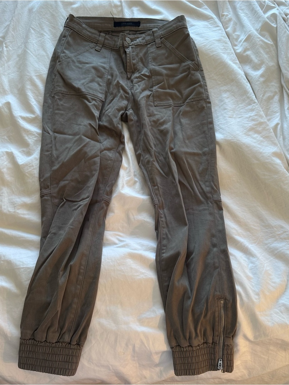 J Brand Olive Green Cargo Jogger Pants